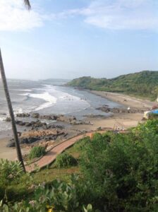 Beach at Goa - green and inviting
